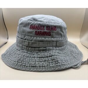 Paradise Island‎ Bahamas Bucket Safari Fishing Hat Mesh Lined Vented Tan/Khaki